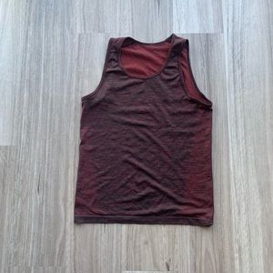 Mens small burgundy Lululemon workout tank